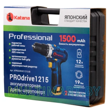 Дрель-шуруповерт Katana PROdrive 1215 (с 2-мя АКБ, кейс) картинка 8